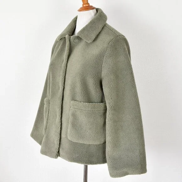 Rebecca Minkoff Harley Wool Teddy Jacket Coat - XL - Picture 3 of 10